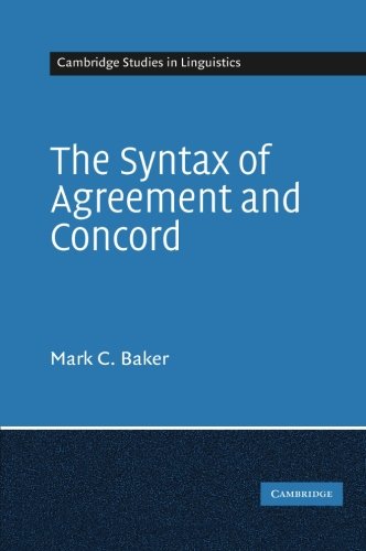 The Syntax of Agreement and Concord [Paperback]