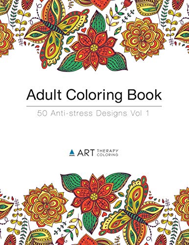Adult Coloring Book 50 Anti-Stress Designs (volume 1) [Paperback]
