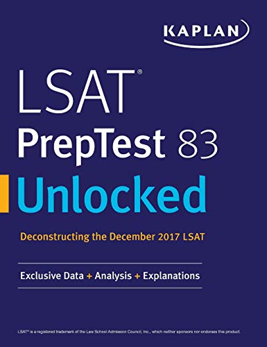 LSAT Preptest 83 Unlocked  Exclusive Data + Analysis + Explanations [Paperback]
