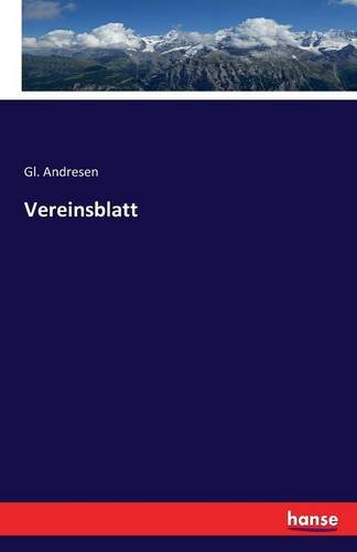 Vereinsblatt (german Edition) [Paperback]