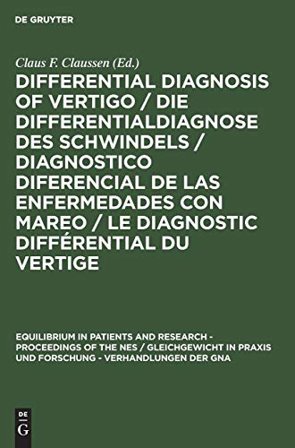 Differential Diagnosis of Vertigo  Equilibrium in Patients and Research [Hardcover]
