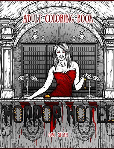 Adult Coloring Book Horror Hotel [Hardcover]