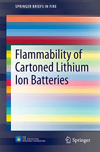 Flammability of Cartoned Lithium Ion Batteries [Paperback]