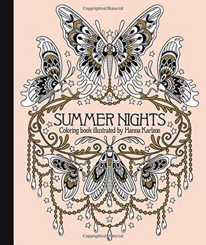 Summer Nights Coloring Book Originally Published In Sweden As  sommarnatt  [Hardcover]