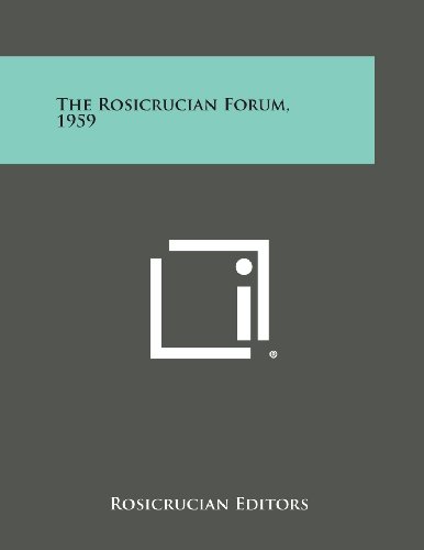 Rosicrucian Forum 1959 [Paperback]