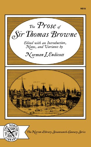 The Prose of Sir Thomas Browne [Paperback]