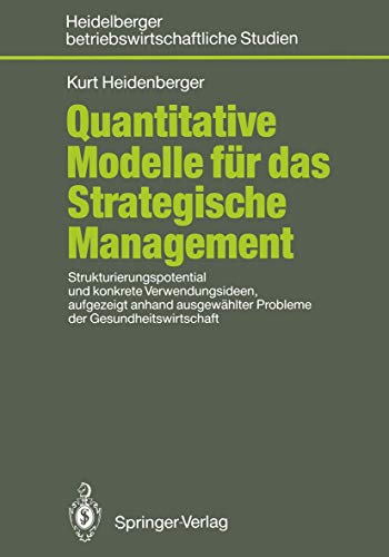 Quantitative Modelle fr das Strategische Management Strukturierungspotential u [Paperback]