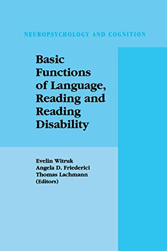 Basic Functions of Language, Reading and Reading Disability [Hardcover]
