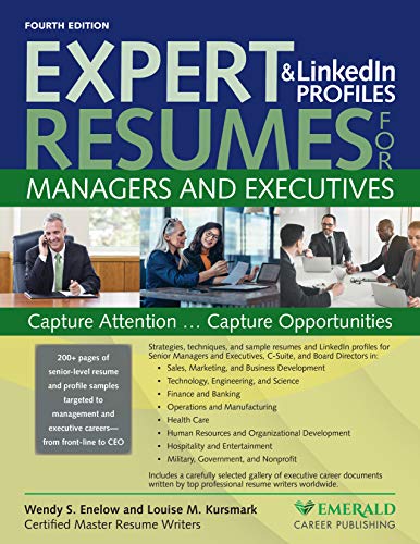 Expert Resumes & Linkedin Profiles For Managers And Executives
