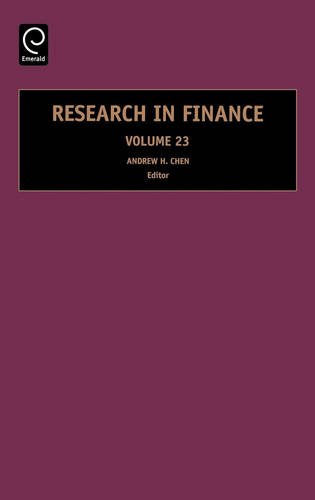 Research in Finance [Hardcover]