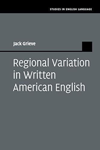 Regional Variation in Written American English [Paperback]
