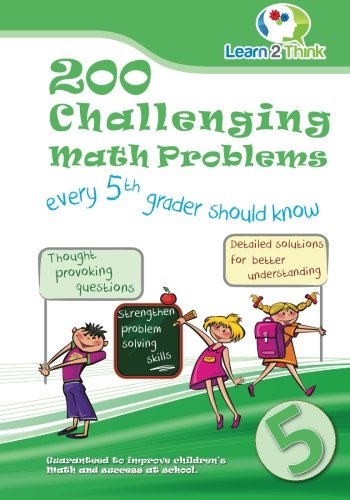 200 Challenging Math Problems Every 5th Grader Should Know (volume 5) [Paperback]
