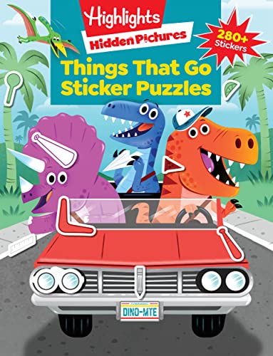 Things That Go Sticker Puzzles Transportation Activity Book of Cars, Trucks, Pl [Paperback]