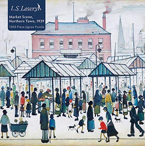 Adult Jigsaw Puzzle L.S. Lowry Market Scene, Northern Town, 1939 1000-piece Ji