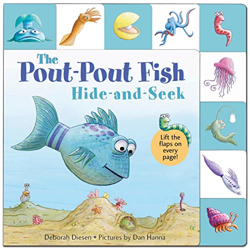 Lift-the-Flap Tab Hide-and-Seek, Pout-Pout Fish [Board book]