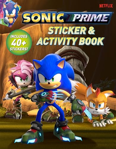 Sonic Prime Sticker &amp Activity Book Includes 40+ stickers [Paperback]