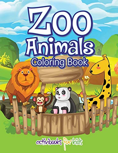 Zoo Animals Coloring Book [Paperback]