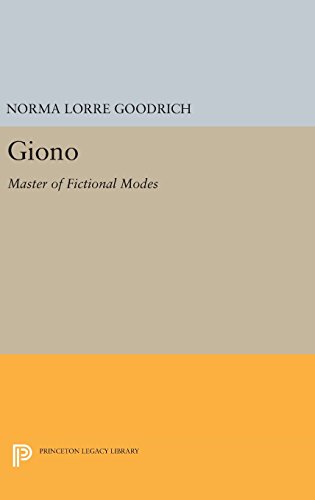 Giono Master of Fictional Modes [Hardcover]