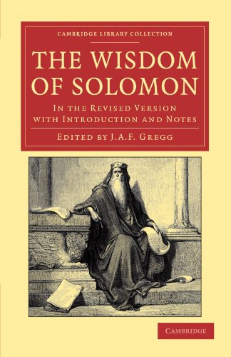 The Wisdom of Solomon In the Revised Version with Introduction and Notes [Paperback]