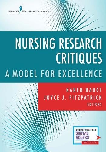 Nursing Research Critiques A Model for Excellence [Paperback]