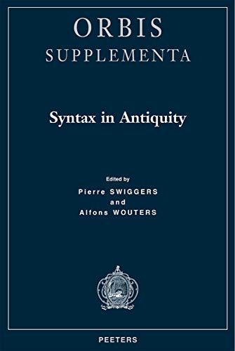 Syntax in Antiquity [Paperback]