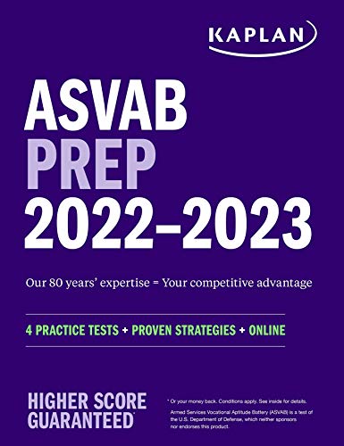ASVAB Prep 20222023 4 Practice Tests + Proven Strategies + Online [Paperback]