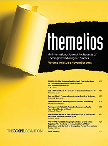 Themelios, Volume 39, Issue 3 [Paperback]