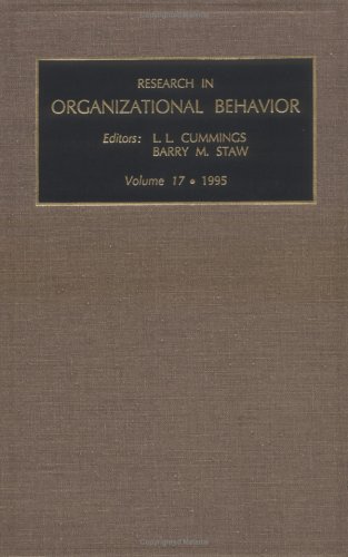 Research in Organizational Behavior An Annual Series of Analytical Essays and C [Hardcover]