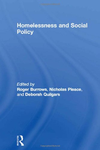 Homelessness and Social Policy [Hardcover]
