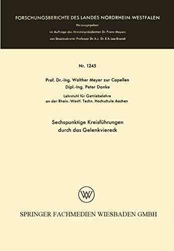 Sechspunktige Kreisfhrungen durch das Gelenkviereck [Paperback]