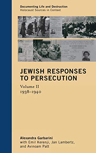 Jewish Responses to Persecution 19381940 [Hardcover]