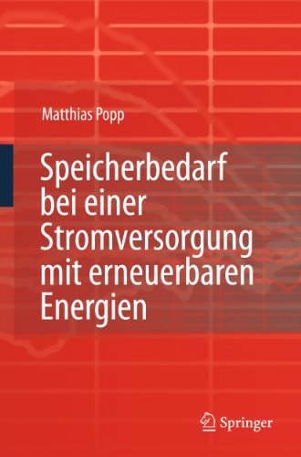 Speicherbedarf bei einer Stromversorgung mit erneuerbaren Energien [Hardcover]