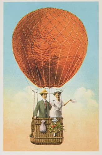 Vintage Journal Couple In Orange Balloon