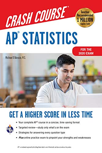 AP? Statistics Crash Course,For the 2020 Exam, Book + Online [Paperback]