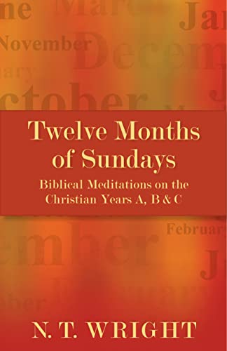 Twelve Months of Sundays Biblical Meditations on the Christian Years A, B and C [Paperback]