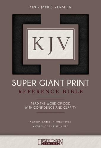 Holy Bible King James Version, Black, Imitation Leather, Super Giant Print [Paperback]
