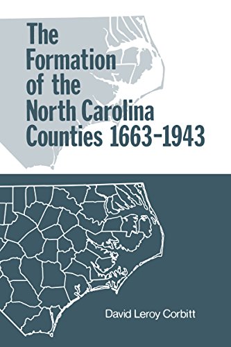 Formation of the North Carolina Counties, 1663-1943 [Paperback]