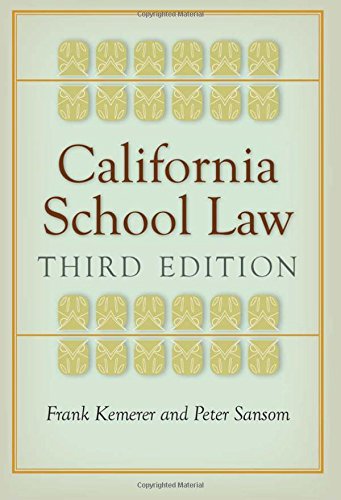 California School Law Third Edition [Hardcover]