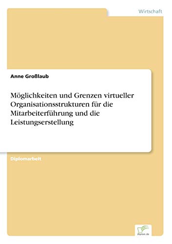 Mglichkeiten und Grenzen Virtueller Organisationsstrukturen Fr Die Mitarbeiter [Paperback]