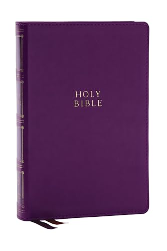 KJV Holy Bible Compact Bible with 43,000 Center-Column Cross References, Purple [Leather / fine bindi]