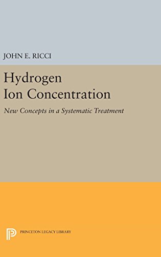 Hydrogen Ion Concentration New Concepts in a Systematic Treatment [Hardcover]
