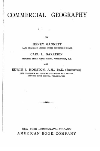 Commercial Geography [Paperback]