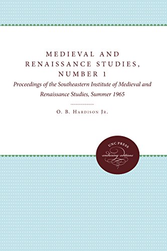 Medieval And Renaissance Studies, Number 1 Proceedings Of The Southeastern Inst [Paperback]
