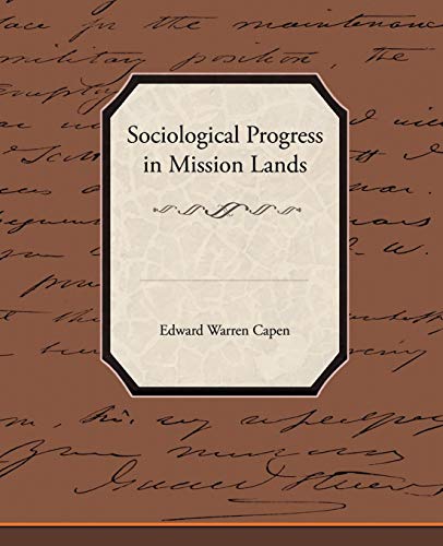 Sociological Progress in Mission Lands [Paperback]