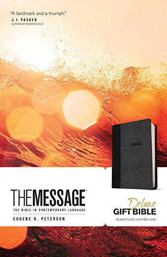 The Message Deluxe Gift Bible The Bible in Contemporary Language [Leather / fine bindi]