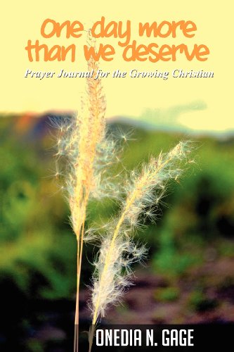 One Day More Than We Deserve Prayer Journal For The Growing Christian [Paperback]