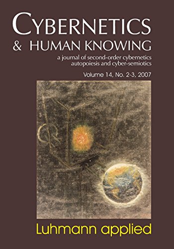 Luhmann Applied Cybernetics &amp Human Knowing  Vol. 14 [Paperback]