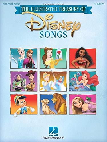 The Illustrated Treasury of Disney Songs 7th Edition [Paperback]