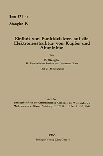 Einflu von Punktdefekten auf die Elektronenstruktur von Kupfer und Aluminium [Paperback]