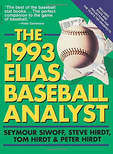 1993 Elias Baseball Analyst [Paperback]